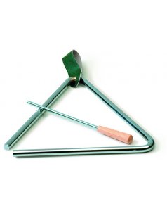 tri�ngulo de acero 20 cm. con batiente