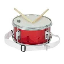 tambor 25x13cm rojo