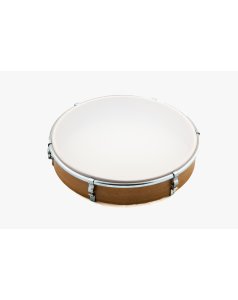 pandero 25cm.aro madera, parche pl�stico,tensores con batiente