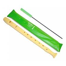 flauta dulce hohner funda verde , uso escolar