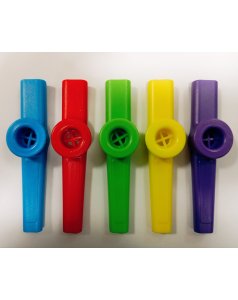 kazoo de pl�stico de colores (1 unidad)