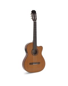 guitarra estrecha cutaway electrificada