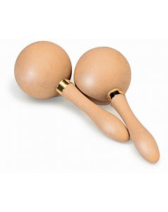 maracas mini color madera, par