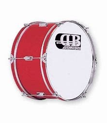 bombo de banda 50x30cm.rojo
