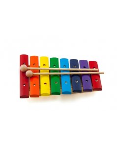 xilofono de madera de colores do/do (21,5x16,5x3,5cm)