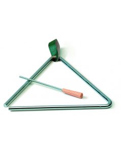 tri�ngulo de acero 15 cm. con batiente