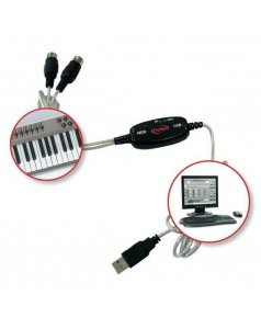 cable conector usb midi para ordenador