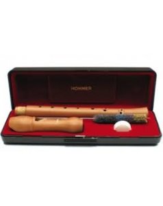 flauta hohner barroca de madera doble agujero