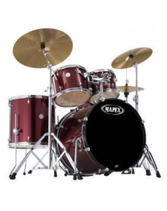 bateria mapex horizon con platos paiste y accesorios