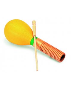 maraca g�iro con empu�adura de madera
